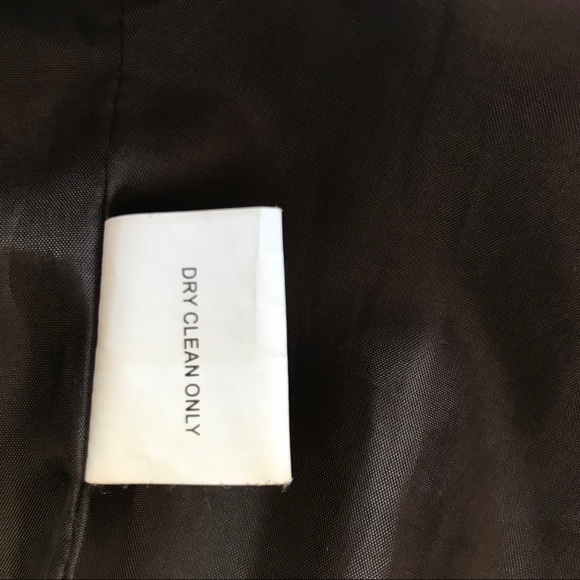 Ambition Ruffle winter Coat Brown and Black Plaid fitted waist Size S - Picture 10 of 12